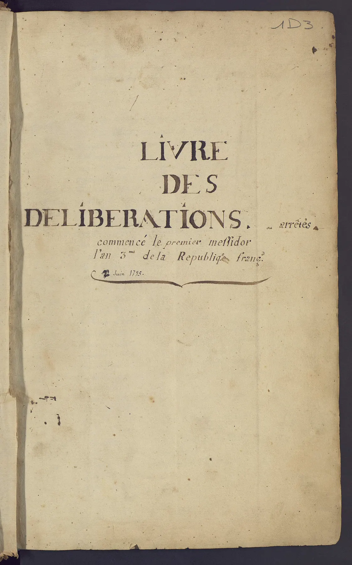 Première vue préservée de la cote 1D3