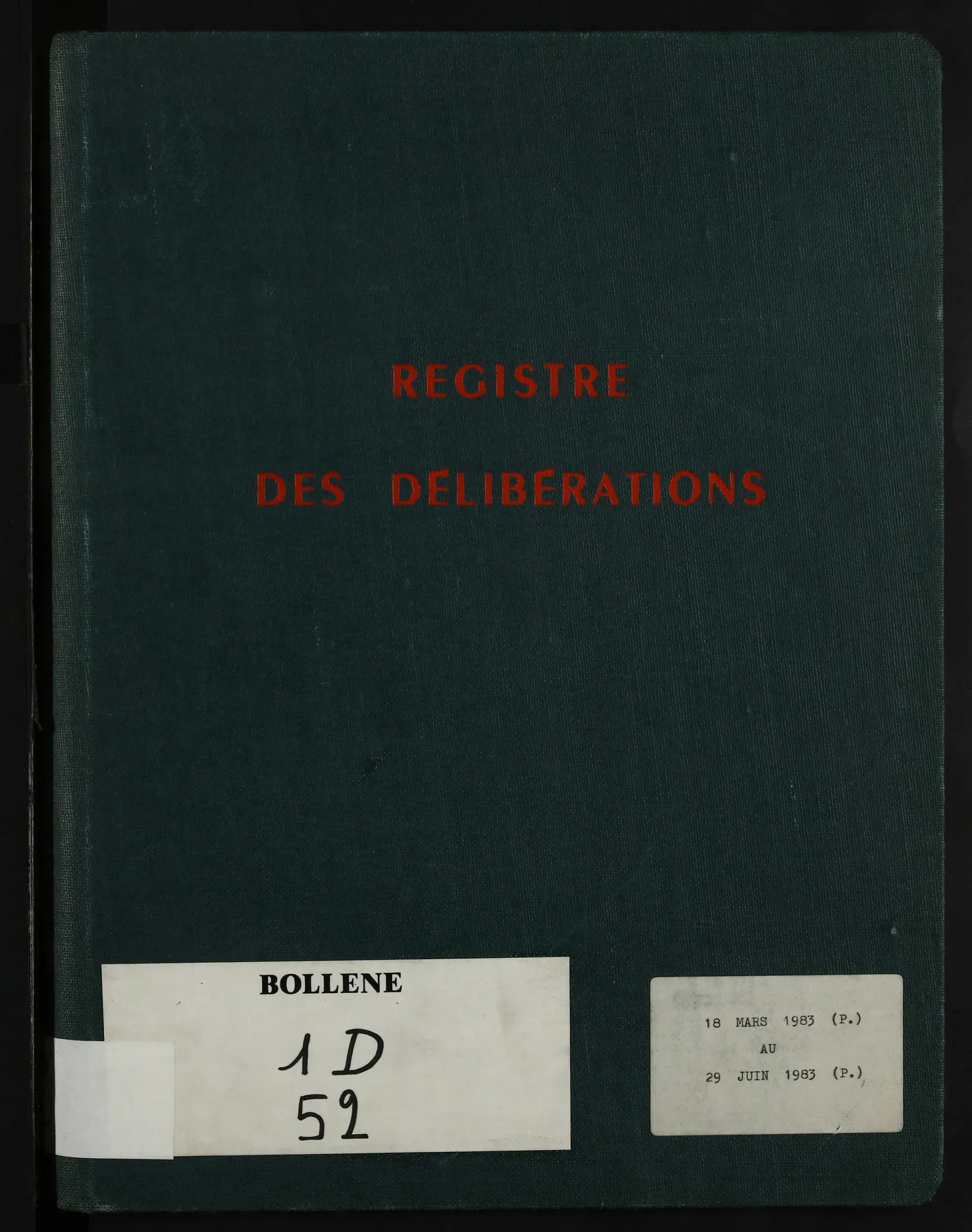 Première vue préservée de la cote 1D52