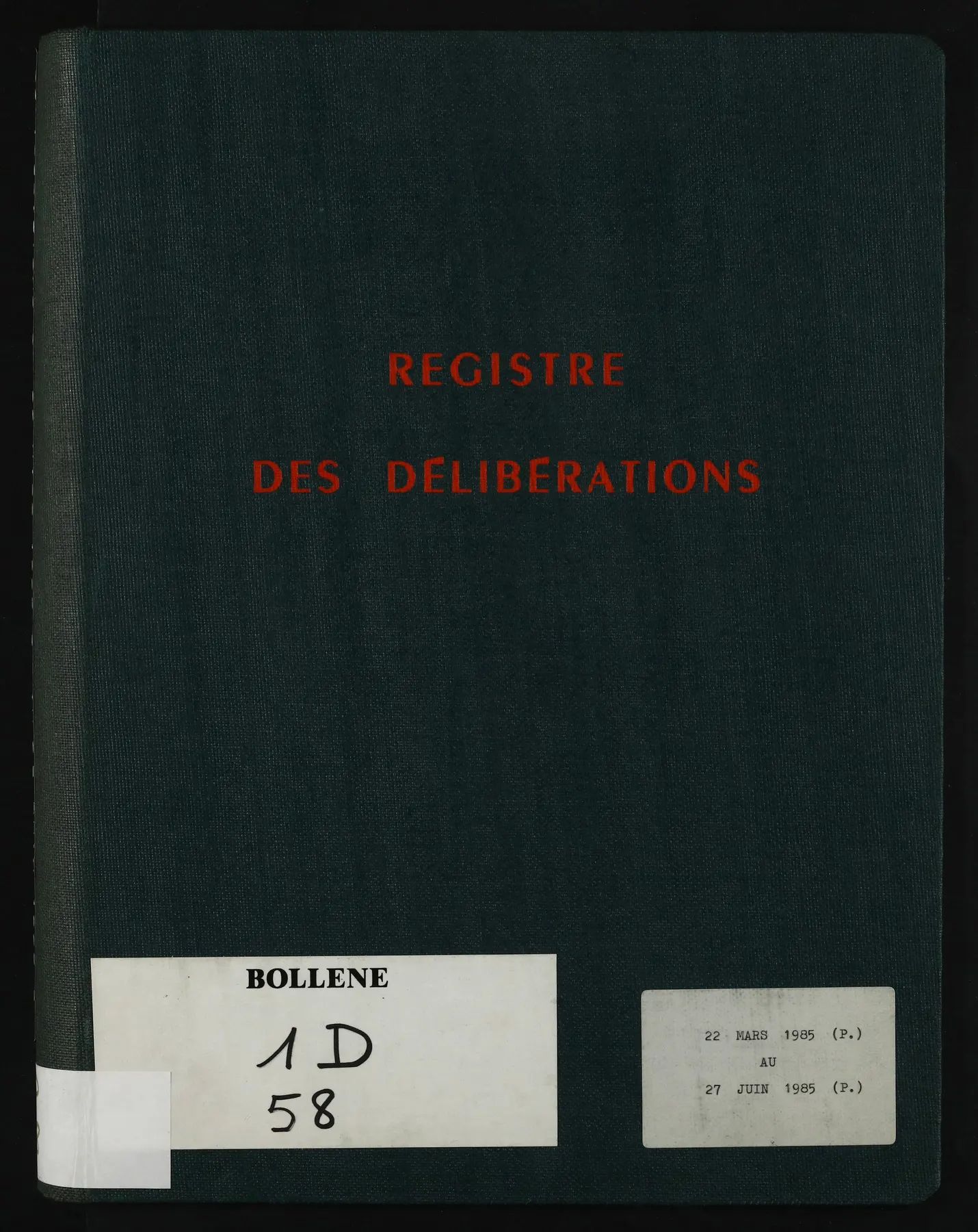 Première vue préservée de la cote 1D58